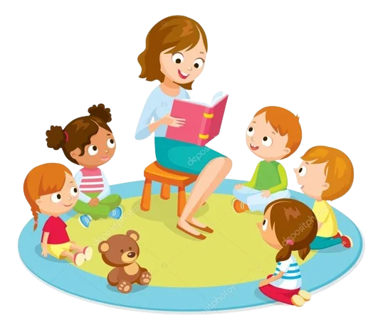 depositphotos_110338866 stock illustration teacher reading for kids removebg preview